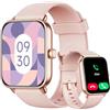 Gydom Smart Watch da donna, 1,8 pollici, HD, compatibile con iPhone/Samsung/Android- rispondere/effettuare chiamate, Alexa integrato, frequenza cardiaca/SpO2/monitoraggio del sonno