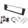 Audioproject A239 - Kit per il montaggio dell'autoradio composto da mascherina per Autoradio 1-DIN compatibile per Audi A3 8P 8PA 2003 e il 2007 adattatori antenna Fakra ISO DIN chiavi di smontaggio