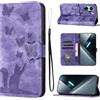 LSPCASA Cover per Xiaomi Poco X8 Pro 6.59 Custodia Cover Premium Pelle PU Portafoglio a Libro Flip Case Con Slot Per Schede e Funzione Supporto Gatto farfalla Case per Xiaomi Poco X8 Pro Viola