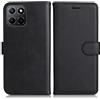 DENDICO Cover per Huawei Honor X8 5G / Honor X6 5G, Premium Portafoglio PU Custodia in PU Pelle, Flip Libro TPU Bumper Caso per Huawei Honor X8 5G / Honor X6 5G, Nero