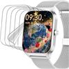 SRSRROP Pellicola salvaschermo 5pcs per Popglory P125 1.85 | Smart Watch Trasparente TPU Pellicole Protettiva Schermo Touch Sensibile,qualità Premium HD Clear