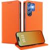 MOJIA Cover per Doogee Note 56X / Note 56X Pro, [Forte Chiusura Magnetica] Case Portafoglio in Pelle PU Premium, Custodia a Libro per Telefono con Porta Carte. Arancia