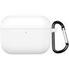 GIOPUEY Cover Compatibile con Airpods Pro 3 2025, Cilicone Custodia, Ultrasottile Case Cover, Antiurto, Resistente ai Graffi - Bianco