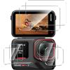 Natbok 2+2+2 Pezzi Vetro Temperato per Insta360 Ace Pro 2 Pellicola Prottetiva con Pellicola Fotocamera, Anti Graffio,Durezza 9H,Senza Bolle, Anti-Impronte Film per Insta360 Ace Pro 2