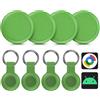 LocLynx Air Tracker Android, 4 Pezzi Smart tag Android, Funziona con Google Dov'è App, Bluetooth Trova Oggetti, Tracker Tag Bluetooth Localizzatore Chiavi per Chiavi/Bagagli/Valigie/Portafogli