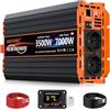 JARXIOKE Inverter 24v 220v Onda Pura 3500W Invertitore di Potenza Convertitore di Alimentazione con LCD Telecomandoler & prese AC Doppie & USB-A &Porta di Tipo-C per Car Camper