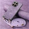 YANJIEER ESONG Cover per Xiaomi 15T Pro Case con Cordino Cinturino,Custodia In Pelle Caso per Donna ragazze Con Tracolla Collana,Catena Laccio Case,Ultra Sottile Antiurto Shell Viola