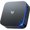 NiPoGi Mini PC 16GB DDR4 + 512GB M.2 SSD, Mini Computer W-11, AK1Plus 12th Ιntel Alder Lake-Ν95 (fino a 3.4GHz, 4C/4T), Gigabit Ethernet, 4K UHD, Doppio Wi-Fi, BT 4.2 Ufficio