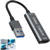 HENGBIRD Video Capture Card Hdmi su USB, 4k Hdmi Input 1080p60 Registrazione USB Hdmi Adattatore per Streaming Gaming OBS Windows Macos Online Teaching Dispositivo di registrazione della fotocamera