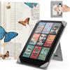 MoKo Universale Custodia per 6.8, 7 Pollici Kindle Paperwhite eReader da Tablet, Kindle Paperwhite/Colorsoft/Kobo Libra/Boox/Ocean,Custodia Folio Leggera con Cinghia per Mano/Support, Farfalla Vintage