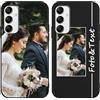 Yoedge Custom Cover Personalizzata Custodia per Samsung Galaxy A35 5G 6,6 con Foto Testi Disegni, TPU Silicone Personalizza Case con Immagine, Antiurto Personalizzabili Case per Samsung A35 5G, Nero