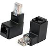 CERRXIAN, adattatore Ethernet RJ45 CAT5 da maschio a femmina, utilizzato per proteggere il jack nativo del dispositivo Elbow