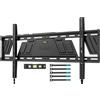 BONTEC Supporto da parete per TV a schermo piatto da 43-100 pollici, supporto sottile a basso profilo, adatto per distanza tra i pali in legno da 16/24/32, max. VESA 800 x 600 mm, fino a 100 kg