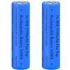 Generic 2 Pezzi 3500 mAh Batteria Ricaricabile, Flat Top NiMH Batterie, Cima Piatta Alta Capacità Batterie Ricaricabili per Fotocamera/Piccolo Ventilatore/LED Lampada Frontale/Luci Solari, Blu