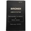 MOVE born to be tech Batteria Originale Compatibile con BRONDI Amico Flip 4G Liion 3,8V 2000mAh Watt 7.60Wh [Dim:75x48x5.0]