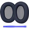 MMOBIEL Cuscinetti Auricolari di Ricambio per Sony WH-1000XM6 Noise Cancelling Cuffie di MMOBIEL - Memory Foam e Protein PU Cuscinetti - Padiglioni Cuffie - Blu