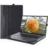 xisiciao Custodia per computer portatile da 14 per Lenovo ThinkBook 14 G8 IRL & G7 ARP/IML & G6 ABP/IRL e 2 in 1 G4 IML, borsa in pelle PU con fori di raffreddamento (grigio scuro)