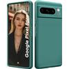 ISOI - Cover per Google Pixel 8 Pro, Custodia Morbida in Silicone Liquido, Protezione Completa Antiurto Ultra Sottile per il Corpo - Verde Notte