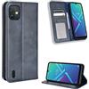 BellaCase Custodia Wiko Y82 [Custodia Portafoglio] [Staffa] [Slot per schede] [Flip Cover Magnetica] Compatibile con Lo Smartphone Wiko Y82(Blu)