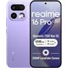 realme 16 Pro 5G Smartphone 8+512 GB,Orchid Purple,Pantalla AMOLED 6,78 144Hz,MediaTek Dimensity 7300 Max,Cámara trasera 200MP OIS,frontal 50MP,Batería 6500mAh con carga 80W,eSIM,IP69