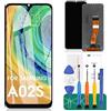 SRJTEK Per Samsung Galaxy A02s Schermo di ricambio per Samsung A02s Schermo LCD di ricambio A025U Display LCD A025A Touch Digitizer con A025V Kit di riparazione di montaggio (dimensioni maggiori di 163 mm)