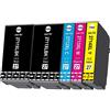 OGOUGUAN 27XL Cartuccia d'inchiostro Sostituire per Epson 27 XL per Epson Workforce WF-3620 WF-3640 WF-7110 WF-7210 WF-7610 WF-7620 WF-7710 WF-7715 WF-7720 (2 Nero, 1 Ciano, 1 Magenta, 1 Giallo)