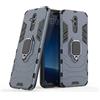 MaiJin Compatibile con Mate 20 Lite Cover, Custodia Armor Anello Cavalletto (Funziona con Il Supporto Magnetico per Auto) Case Paraurti per Huawei Mate 20 Lite (Blu Navy)