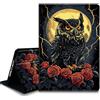 Bxgolkgd Custodia per tablet per Kindle Paperwhite 2024 (12a generazione) e Kindle Colorsoft Signature Edition, funzione di accensione/spegnimento automatico, gufo rosa luna