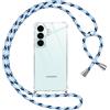 Pnakqil Cover per Samsung Galaxy S26 con Cordino, Trasparente Custodia con Laccio Tracolla Cellulare Girocollo Collana Protettiva per Samsung Galaxy S26 6,3 Pollic, Blu