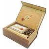 Desuerte Chiavetta USB Desuerte in legno di noce da 16 GB con scatola di carta con venature del legno per matrimonio, compleanno, laurea, Natale.