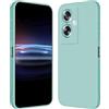 RankOne Custodia per OPPO A79 5G / OnePlus Nord N30 SE (6.72 Inches) Cover Morbida in Silicone TPU - Ciano chiaro