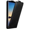 Cadorabo Custodia per Samsung Galaxy NOTE 8 in NERO DI NOTTE - Protezione in Stile Flip con Chiusura Magnetica - Case Cover Wallet Book Etui