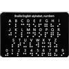 Penitue Lavagna Dell'Alfabeto Braille con Punti in Rilievo, 19x12 cm Lavagna per l'Apprendimento Dell'Alfabeto e dei Numeri Braille per Principianti Bambini e Adulti non Vedenti Strumento Didattico
