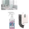 Bploar Detergente per Macchie Ostinate, Spray Schiumoso Anticalcare per Bagno Multifunzione Con Spazzola Di Pulizia Multifunzione, Detergente Spray per La Casa, La Cucina, Il Bagno E Le Pareti