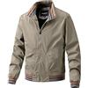 Kobilee Giubbino Uomo Primavera Elegante Giubbotto Giubbotto Aviatore Casual Nero Giubbotto Primaverile Classico 2024 Giubbotto Bomber Sportivo Vintage Giacca Militare