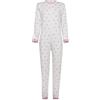 Confezioni_Emy Pigiama Intero Donna - Uomo - Unisex Pigiama Sanitario per Anziani con Cerniera Posteriore Intero Anziano in Cotone 100% Taglia S - Circle Blue