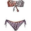 F**K Bikini Donna Fascia con Slip Regolabile Fantasia SW2601X10