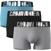 Calvin Klein Trunk 3Pk 53V - Harbor Mist Black Chilly Blue Medium