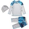 FGUUTYM Kids Children Baby Girls Muslim Swimwear - Costume da bagno per bambini, grigio., 9-10 Anni
