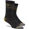 100% Crank Brothers EU 38-42 - Calzini unisex per mountain bike, colore: nero/oro/grigio S/M, multicolore