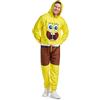 OppoSuits Pigiama intero da adulto Spongebob Nickelodeon, vestibilità ampia, tasche incluse, Tutina Spongebob, M