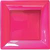 SANYGIENE Fushia - Set di 36 piatti Fushia lucidi, lavabili in acqua fredda, piatti quadrati 24 x 24 cm, in plastica dura