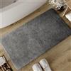 Wecon Home Basics Tappeto da bagno Erik - Morbido tappeto di cotone trapuntato - Antiscivolo e lavabile con pelo morbido e aspetto pulito (70 x 120 cm, grigio granito)