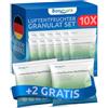 BonAura Deumidificatore confezione di ricarica 12 x 400 g - Set risparmio medio deumidificatore granulato - set da 12 deumidificatori granulati - protezione da muffa e odori
