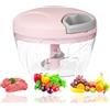 SNZ Trita Verdure, Tritatutto Manuale, Mixer Cucina, Taglia Verdure Manuale, Capacità : 500 ml, Frullatore Tritatutto Universale per Verdure, Frutta, Noci, Aglio, Alimenti per Bambini