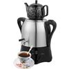 Generic Teiera turca elettrica, 3 l, in acciaio inox, con funzione di mantenimento del calore, ideale per la preparazione di tè turco e profumato