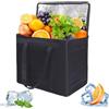 Myluatye Borsa termica pieghevole,Borsa Termica Grande,35L Borsa Frigo,Bag per la Spesa, con Cerniera Robusta,Viaggi all'aperto,Ottima per l'uso come Bag,Cestino