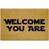 Maplehome zerbino indoor antiscivolo ingresso tappetino tappetino di gomma divertente zerbino esterno in tessuto non tessuto top gomma posteriore 39,9 x 59,9 cm, Gomma, Welcome You Are, 15.7x23.6 inch