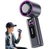 Nuyhgtr Handheld Fan, Digital Display Cooling Tool, High Speed Piccolo Fan, Regolabili Wind Settings, Batteria ricaricabile a lunga Lasting, Walking Workplace Outdoors School, 18,3 x 6 cm