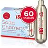 iSi Capsule CO2 8,4 g (6x10 Pezzi) - Ricariche per Sifone Soda e Sifone Seltz, Compatibili con Sodamaker Classic & Twist'n Sparkle - Seltz Soda per Cocktail e Bevande Frizzanti - Made in Austria